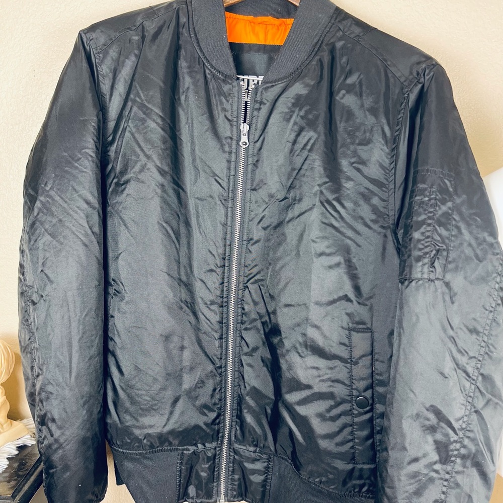 Urban Classic Black Zip Up Jacket Coat